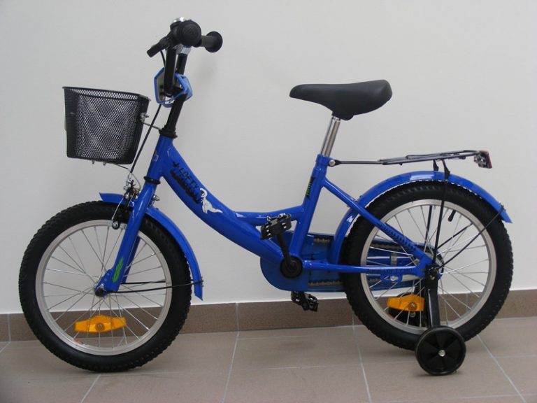 Gyermek kerékpár, 16"-os, kék